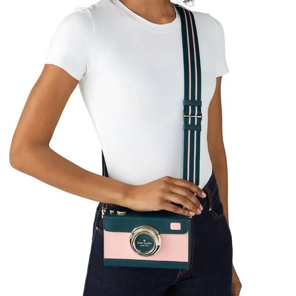 Kate Spade New York Oh Snap Camera Crossbody Bag Pink Novelty - Picture 5 of 5